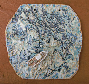SR8 'All at sea'  - Relief with boat